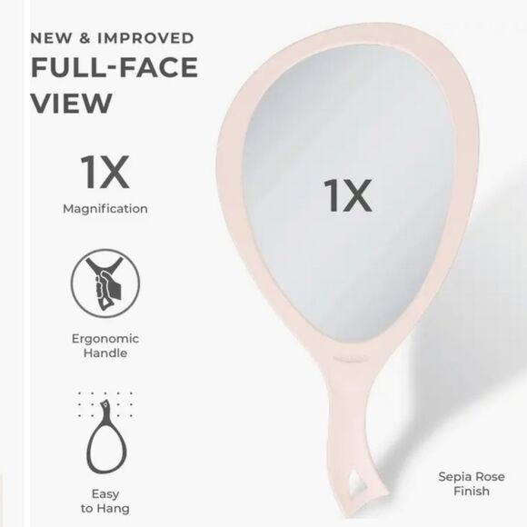 Zadro Handheld Mirror- Pink - Picture 5 of 13